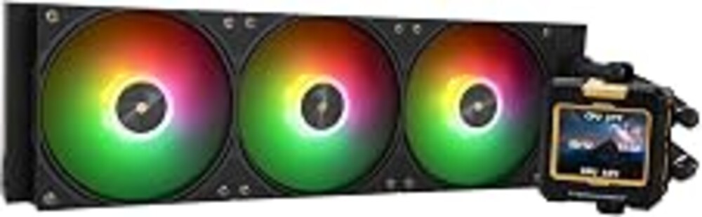 Thermalright FW360 Black ARGB CPU AIO Cooler,PC 360 Specification Water Cooler System,IPS LCD Screen with 320x240 Resolution,for AM5&Intel LGA1700/1851,CPU Cooler Comes with 2.4-inch LCD Display