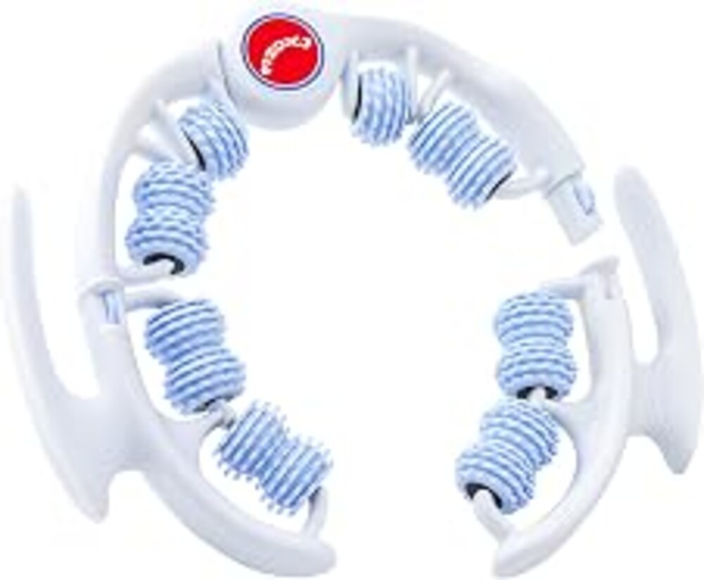 MZDXJ Cellulite Massage Tool - Lymphatic Drainage Massager - Muscle Roller, Deep Fascia Massage, Dimpled Skin Removal, Legs/Thighs/Buttocks, Anti-Cellulite Roller, Smooth Skin (14 Wheel - Blue)