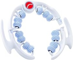 MZDXJ Cellulite Massage Tool - Lymphatic Drainage Massager - Muscle Roller, Deep Fascia Massage, Dimpled Skin Removal, Legs/Thighs/Buttocks, Anti-Cellulite Roller, Smooth Skin (14 Wheel - Blue)