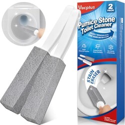 Vacplus Toilet Brush, 2 Pack, 100% Pumic