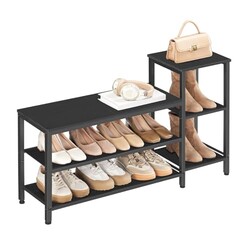YATINEY 3-Tier Shoe Rack Bench, Wooden S