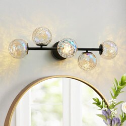 HONIEGG 27" Black LED Stained Hammered G