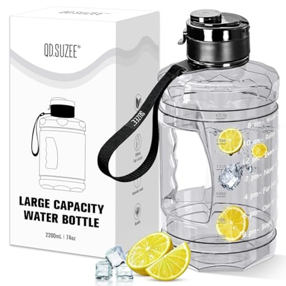 QD.SUZEE Half Gallon Water Bottle with T