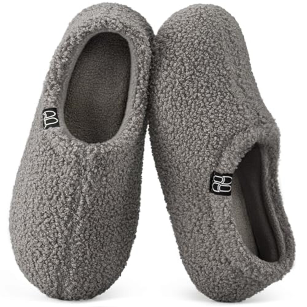 HomeTop Women's Fuzzy Curly Fur Loafer S