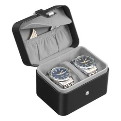 SONGMICS 2 Watch Travel Case, 2-Slot Wat