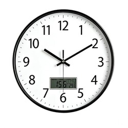 SIN&MI Wall Clock 12 Inch LCD Display Nu