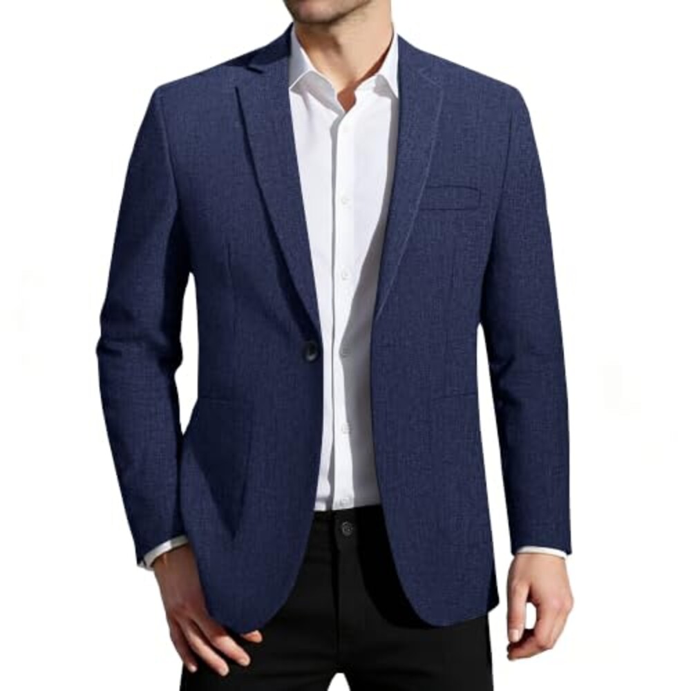 Men's Navy Sport Coat Casual Blazer One