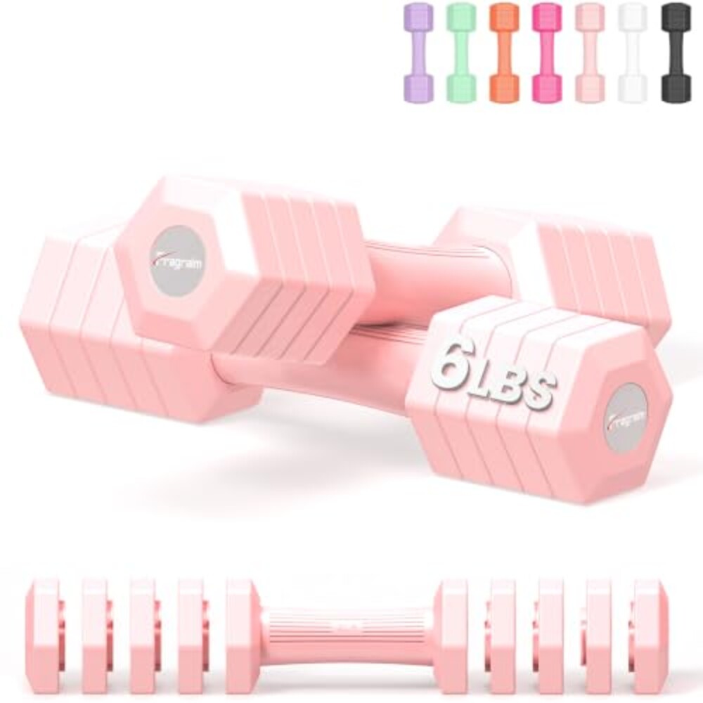 Adjustable Dumbbell Set, 5-in-1 Hand Wei