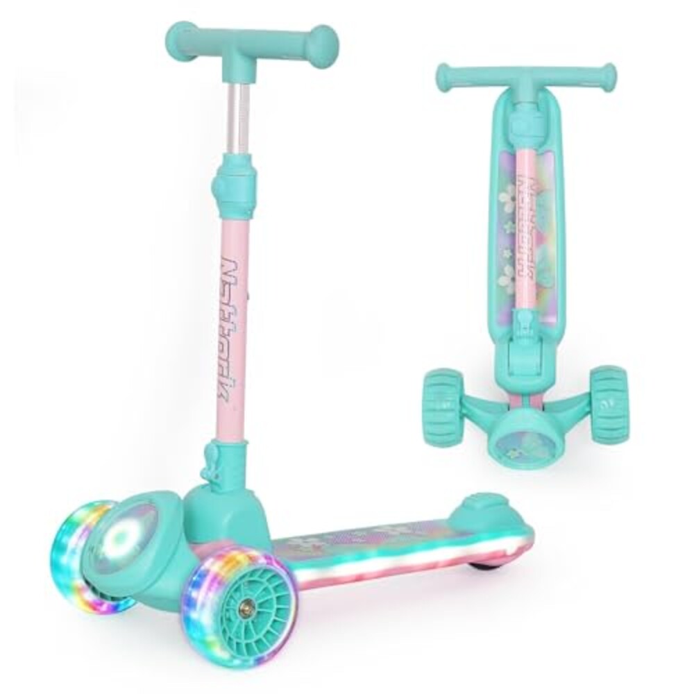 Nattork Kids Scooter for Girls with Ligh