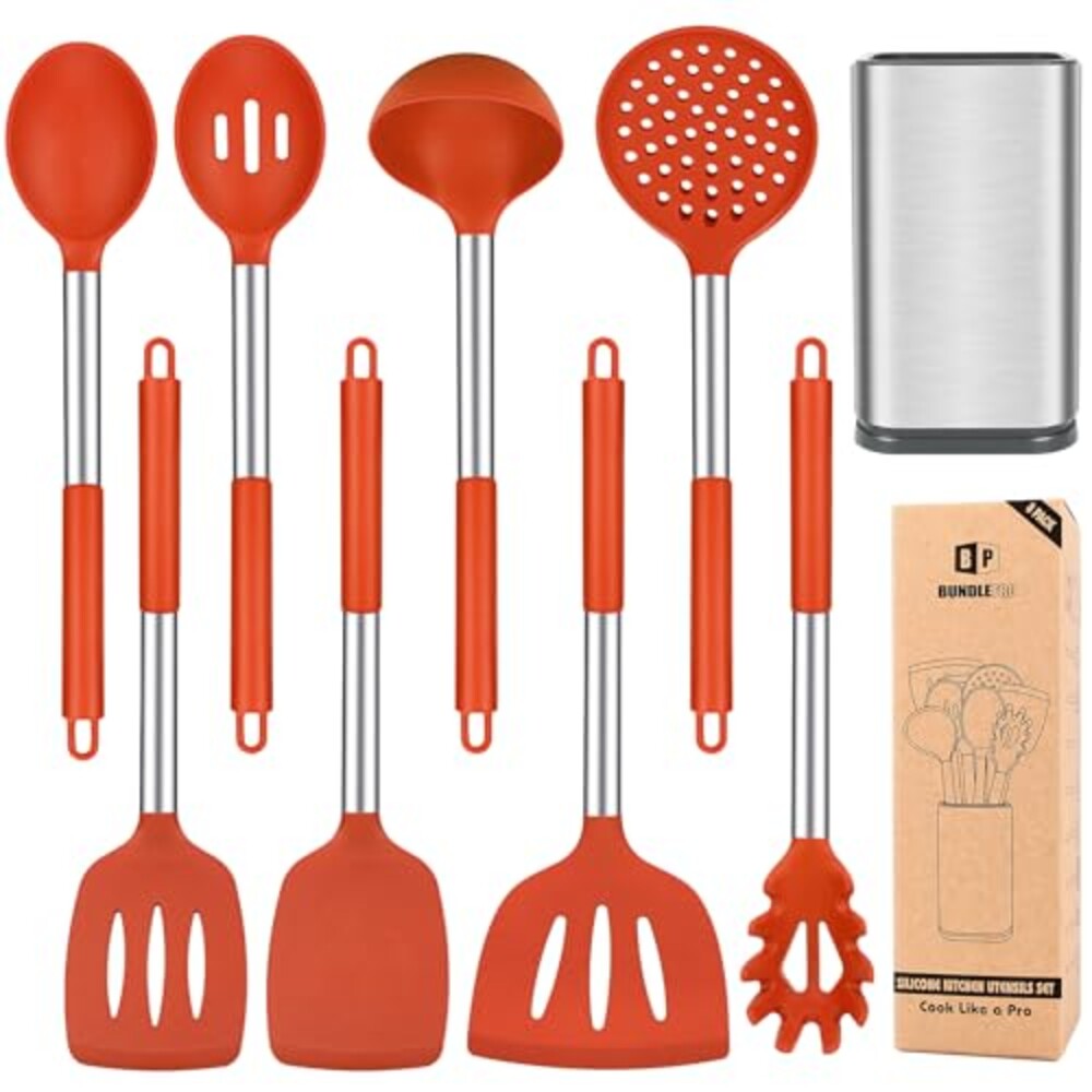 Silicone Kitchen Utensils Set, 8Pcs Cook