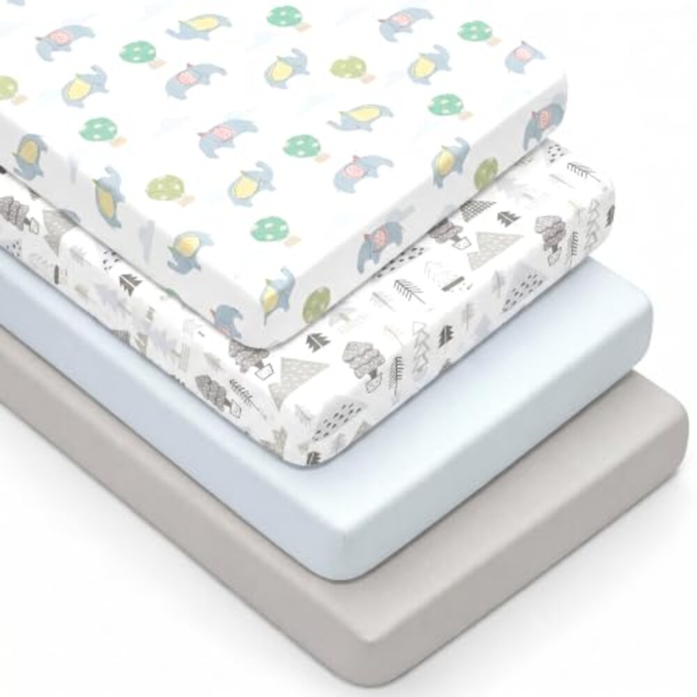 4 Pack Crib Sheets for Girls – Fitted Cr