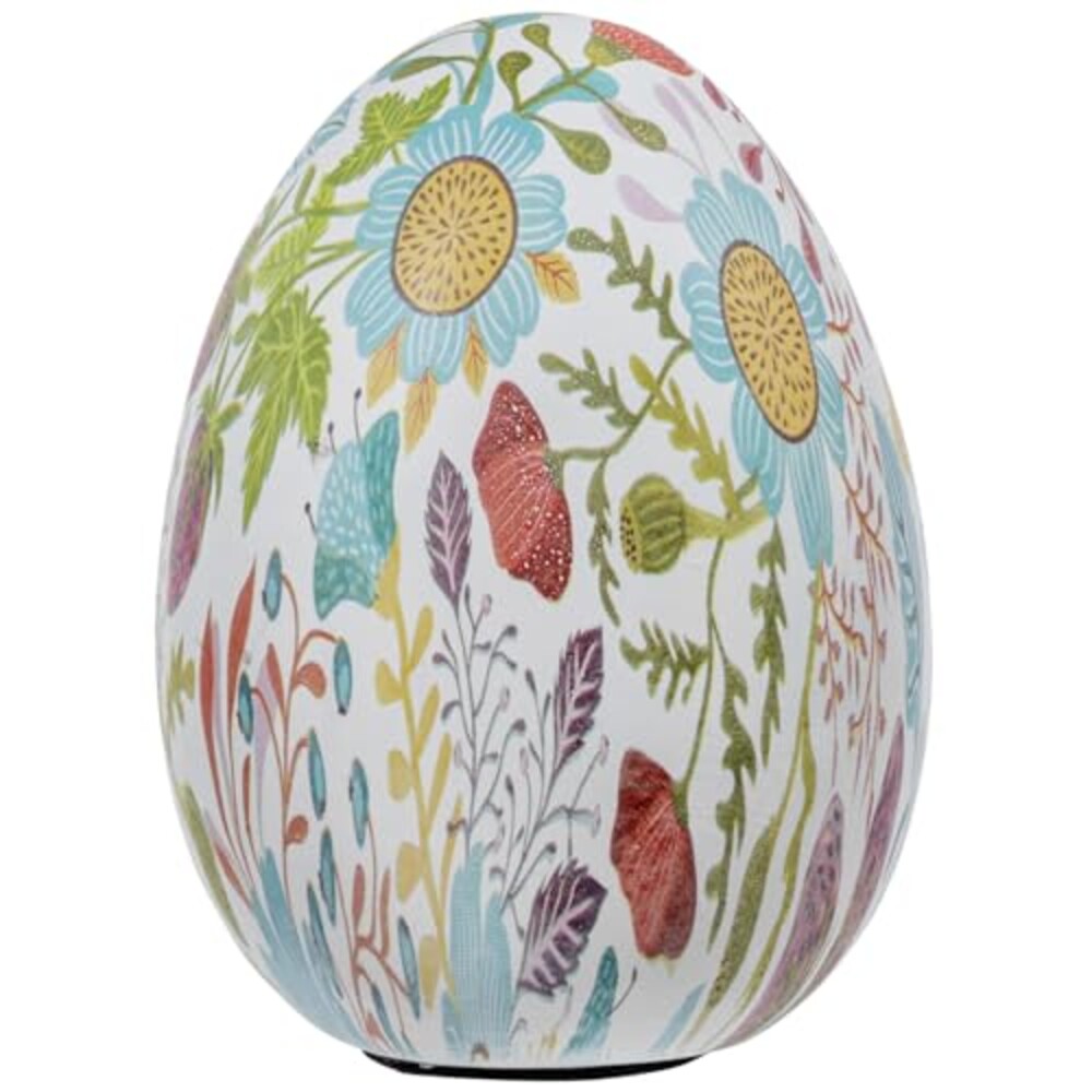 MyGift 6 Inch Tall Resin Decorative Egg