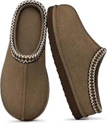 Litfun Cozy Memory Foam Slippers for Women, Faux Suede Clog House Shoes | Slip-On Indoor Bedroom Slippers, Machine Washable, Gifts for Mom and Wife