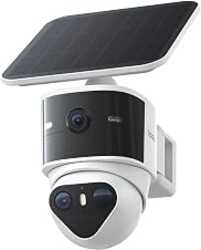 aosu T2 Pro 3K Dual Cam Outdoor Security Camera, Solar Powered, AI Tracking | 170° Wide & 360° PTZ, No Blind Spots, Local Storage ,Full Color Night Vision,AI Human Vehicle Tracking, 8X Zoom