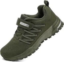 KUBUA Kids Sneakers Lightweight Boys Girls Tennis Shoes | Breathable, Comfortable, Non Slip, Easy to Put On, Running, Walking, Gym, School, Daily Play, Toddler