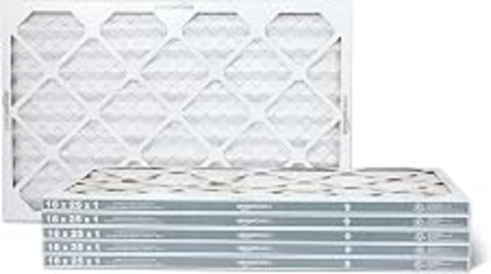 Amazon Basics MERV 5 AC Furnace Air Filter, 16x25x1 inches, 6-Pack (Actual size: 15.75" x 24.75" x 0.75")
