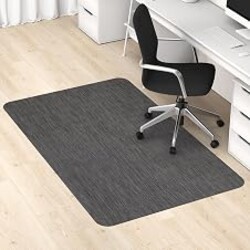Blvornl Office Chair Mat for Hardwood Floor, Computer Chair Mat, 40"x 55" Desk Mat for Hard Wood, Large Anti-Slip Hard Floor Protector Rolling Chair Mat, PVC Mat Desk Rug for Office Home, Black