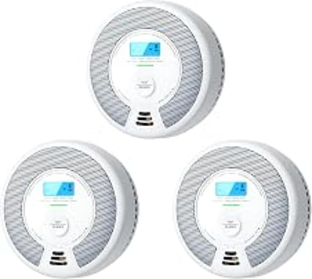 X-Sense Smoke Detector Carbon Monoxide Detector Combo, SC07, 3-Pack | 10-Year Sealed Battery (Not Hardwired), 2-in-1 Smoke & CO Detection, LCD Display, UL 217 & UL 2034 Certified