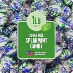 Cambie Sugar Free Spearmint Hard Candy Individually Wrapped - 1 lb