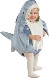 Rubie's Unisex-Child Deluxe Shark Costume Romper