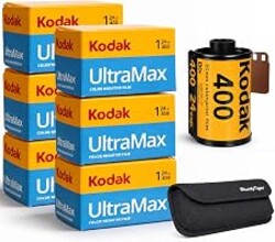 Kodak Ultramax 400 35mm Film Roll 24 Exp 6 Rolls with Sturdy Tiger Case
