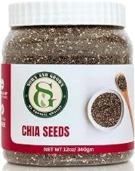 Sown-and-Grown Chia Seeds- 12oz Omega-3, Non-GMO, Keto Friendly, Source of Fiber and Chia Seeds for Weight Management