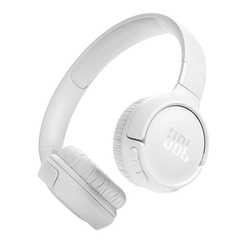 JBL Tune 520BT - Wireless on-ear headphones - Immerse in JBL Pure Bass sound wherever you go. - White