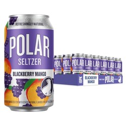 Polar Seltzer Water Blackberry Mango, 12