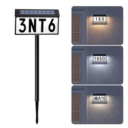 Solar Address Sign, Light Up House Numbe