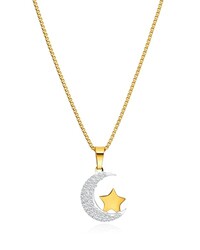 Watforsh 14k Gold Plated Two Tone Cresce