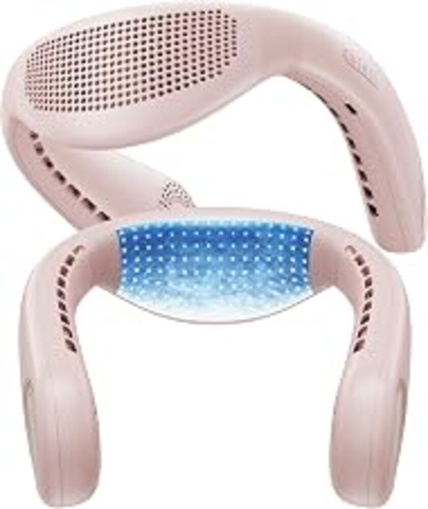 TORRAS COOLiFY Air 2026 Upgraded Neck Fan Air Conditioner, Ultra-Light Portable Fan Rechargeable, Personal Cooling Neck with 3 Modes Fan/Cooler/Heat for Travel, Camping, Outdoor Gift for Women, Pink