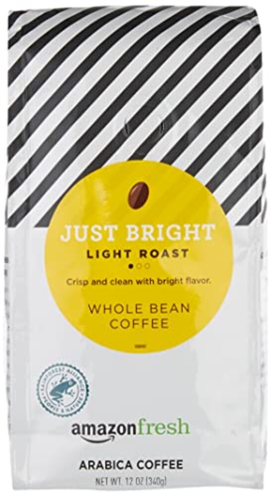 Amazon Fresh Just Bright Whole Bean Coff