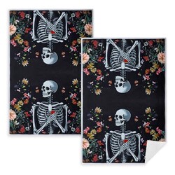 2 Pack Gothic Skull Kitchen Towels, Cute