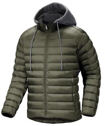 Mens' Lightweight Coat Jacket Quilted Li