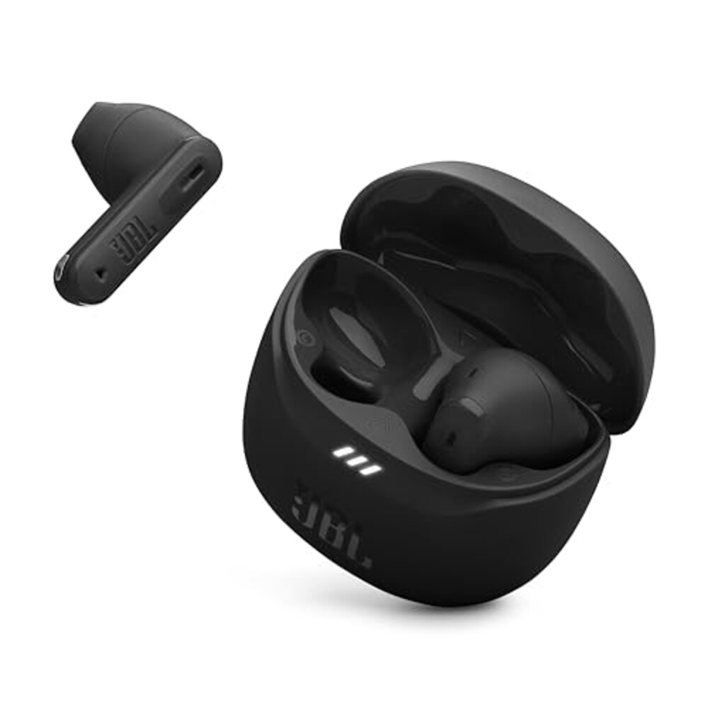 JBL Tune Flex 2 - True Wireless Noise Cancelling Earbuds with JBL Spatial Sound and Smart Ambient Technology, 6 mics for Perfect Calls, up to 48Hrs of Playback, IP54 Dust & Water Resistant (Black)