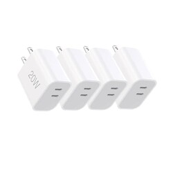20W Dual Port USB C Fast Charger Block,