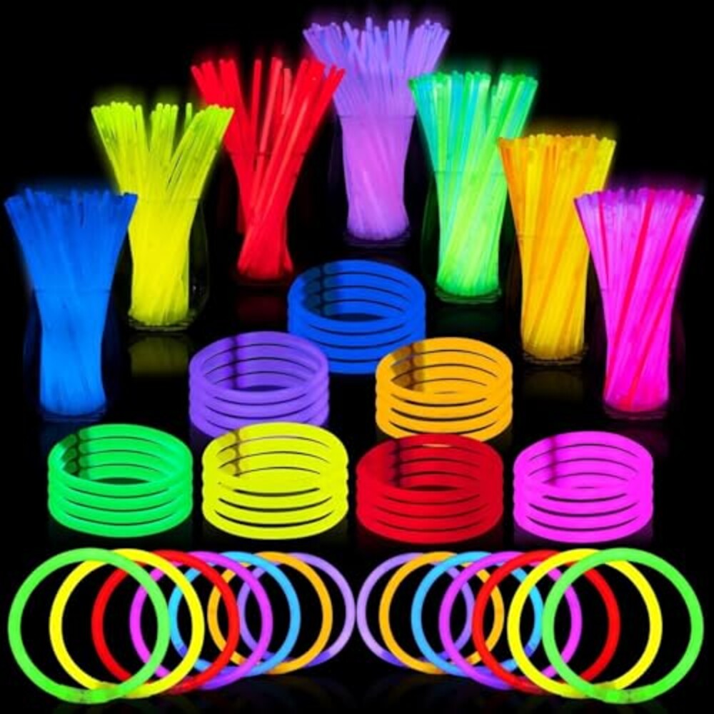 JOYIN 100 Pcs 8" Glow sticks Bulk Party