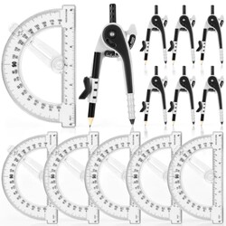 Zonon 12 Pcs Protractor and Compass Set,