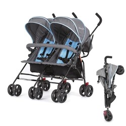 Dream On Me Volgo Side-by-Side Twin Umbr