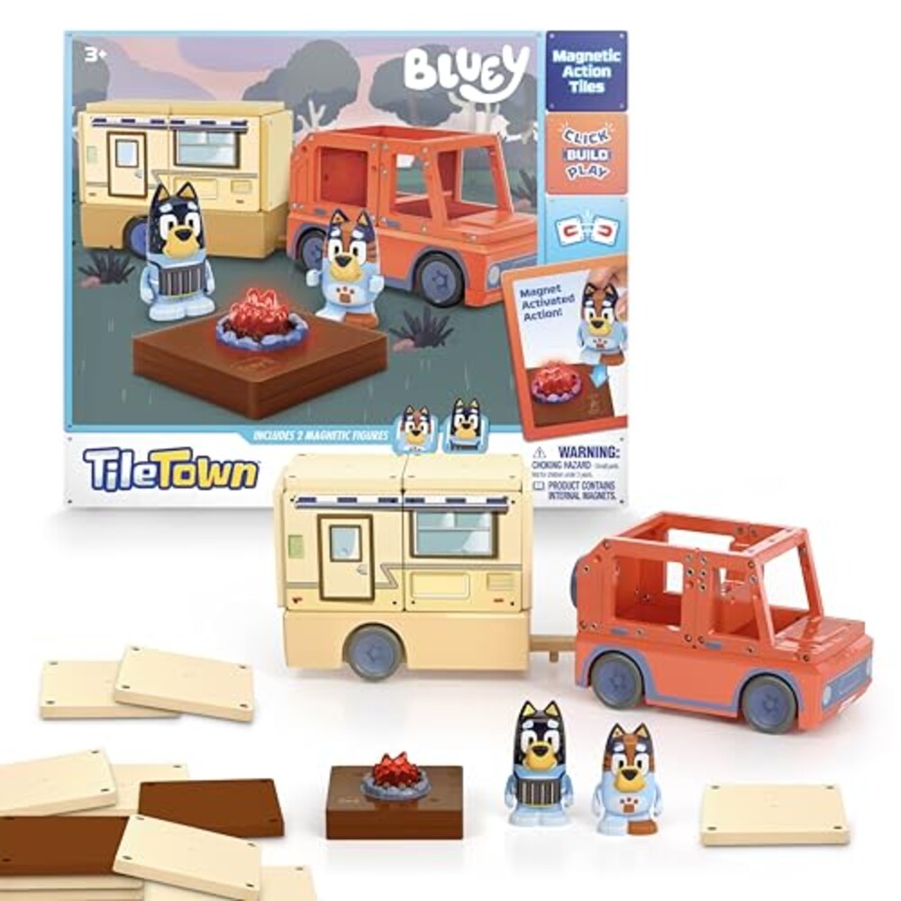Tile Town Bluey Heeler Camper Magnetic T