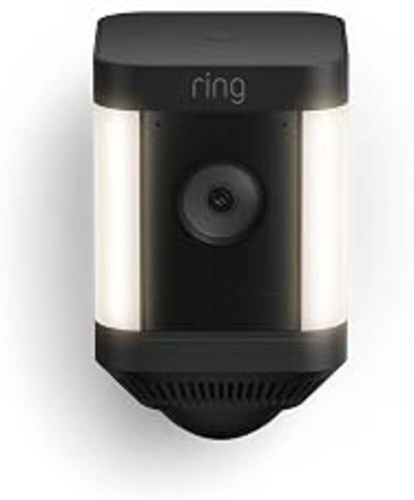 Ring Spotlight Cam Plus, Battery, Home or Business Security with HD video, Two-Way Talk, Color Night Vision, and Security Siren, Black