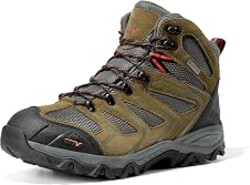 NORTIV 8 Men's Ankle High Waterproof Hiking Boots | Outdoor Lightweight Hiking Boots for Camping, Trekking and Mountaineering Armadillo