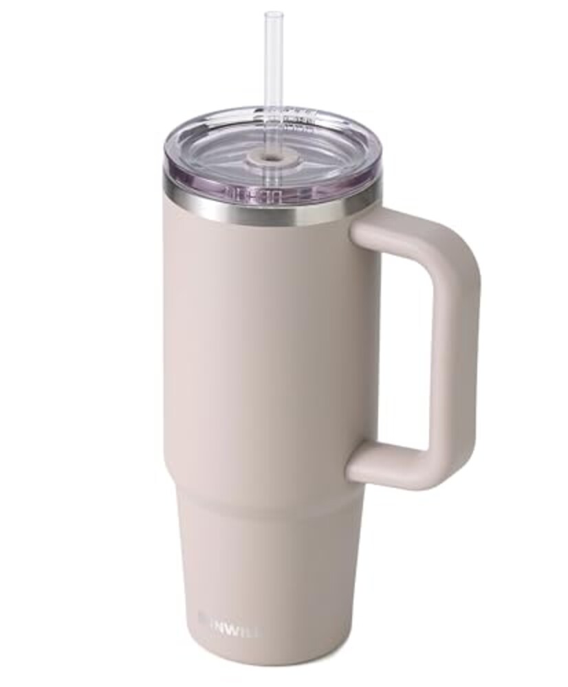 SUNWILL Coffee Tumbler with Straw, 30 oz