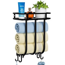 GAGUIUP Small Wall Mounted Towel Rack wi
