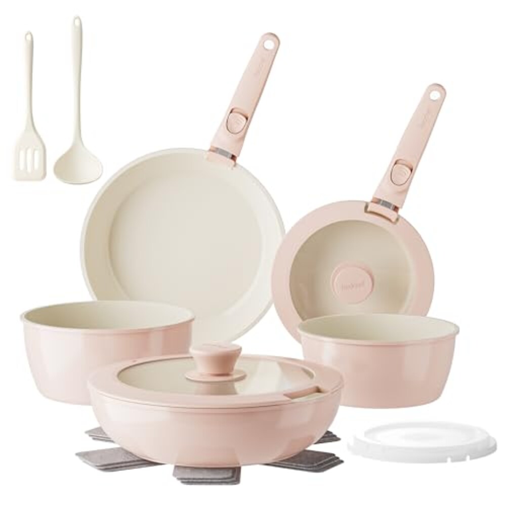 Redchef Pans and Pots Set Nonstick, 16Pc