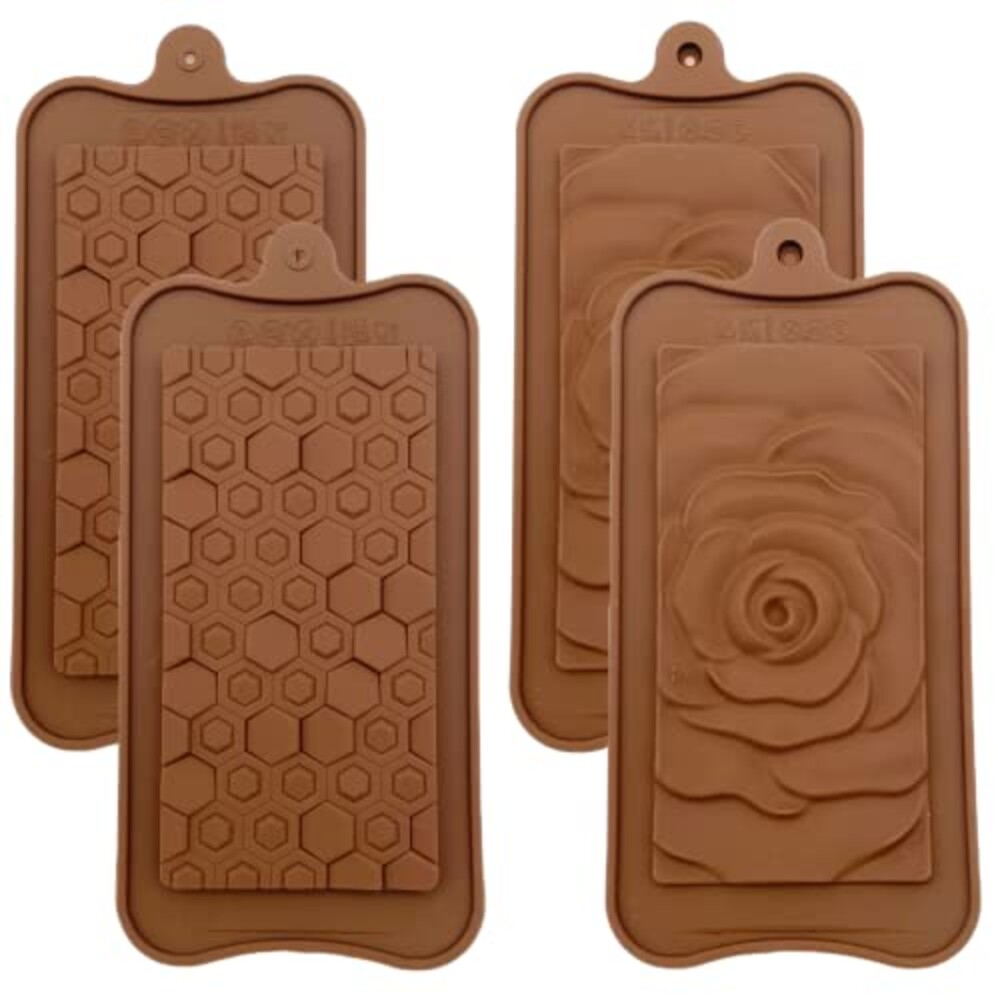 Goldbaking 4 Piece Chocolate Bar Mold Si