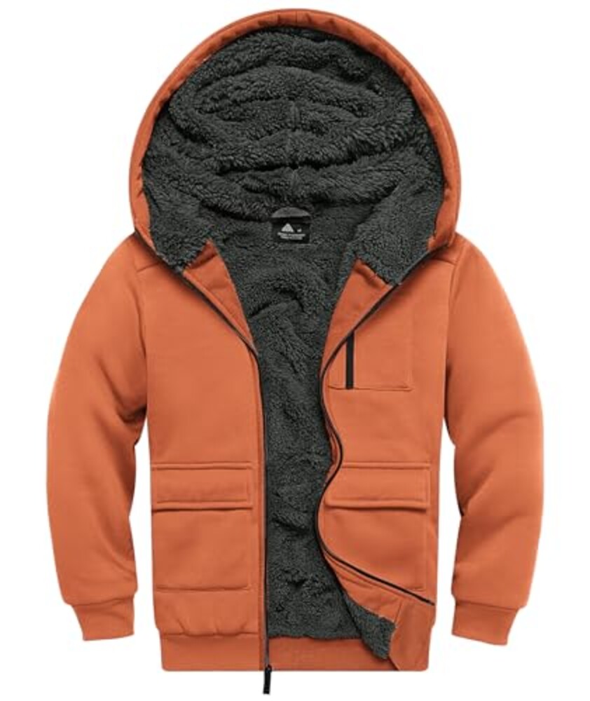 WENTTUO Boys Zip Up Hoodie Kid Hooded Ja