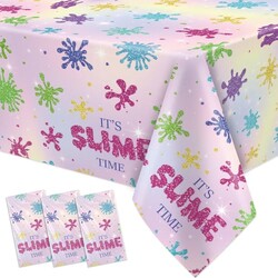 Disposable Slime Party Tablecloth, Paste