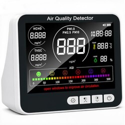 10-in-1 Air Quality Monitor Indoor, PM1.
