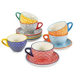 KitchenTour Espresso Cups and Saucers se